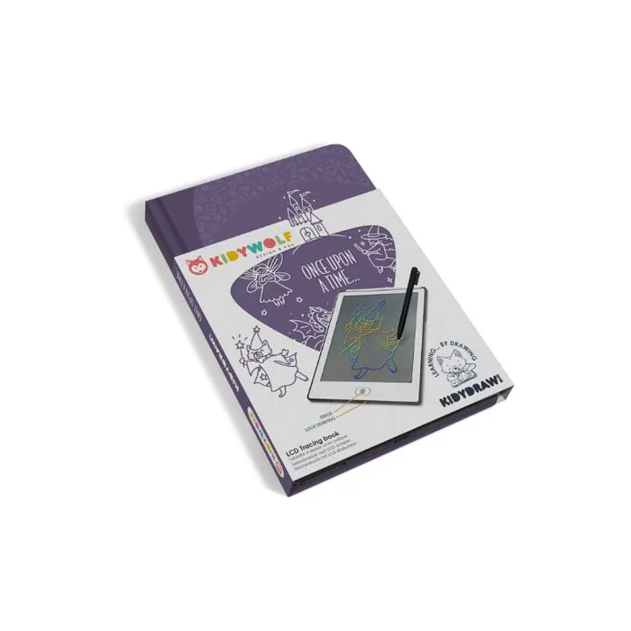 Tablette à dessin - Kidywolf - Kidydraw-Mini - Écran LCD - 30 illustrations - Léger et compact-0