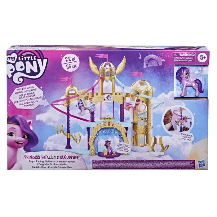 Château La Maison Royale My Little Pony avec tyroliennes et figurine Princess Petals-4