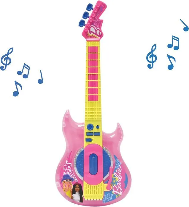 Guitare Électronique Lumineuse avec Micro en forme de lunettes Barbie-1