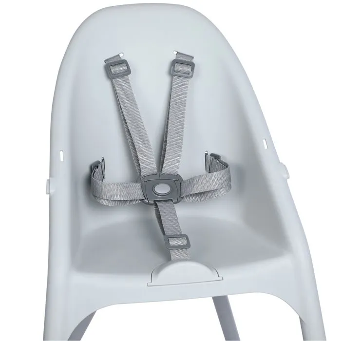 TROTTINE Chaise haute pliante et évolutive, Design moderne et simplicité d'utilisation AGAP Grey-2