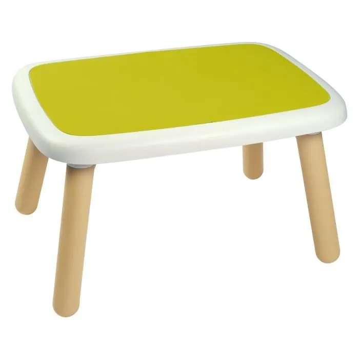SMOBY - KID Table enfant verte - Anti UV - 4 enfants - Fabrication française-0