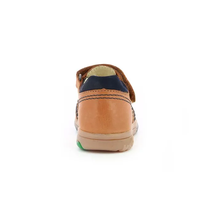 Sandales - KICKERS - Platiback - Cuir - Fermeture Scratch - Confort Optimal-2
