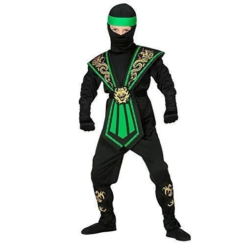 WIDMANN 38515 - COSTUME DE NINJA POUR ENFANT AVEC KIT D'ARMES NOIR-VER-0
