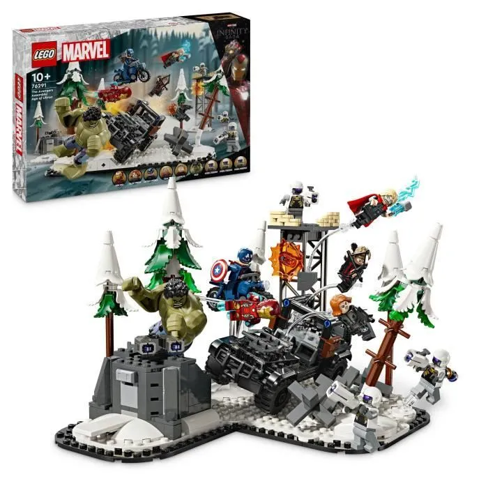 LEGO® Marvel 76291 Avengers Rassemblement : L’ère d’Ultron, minifigurines de super-héros-0