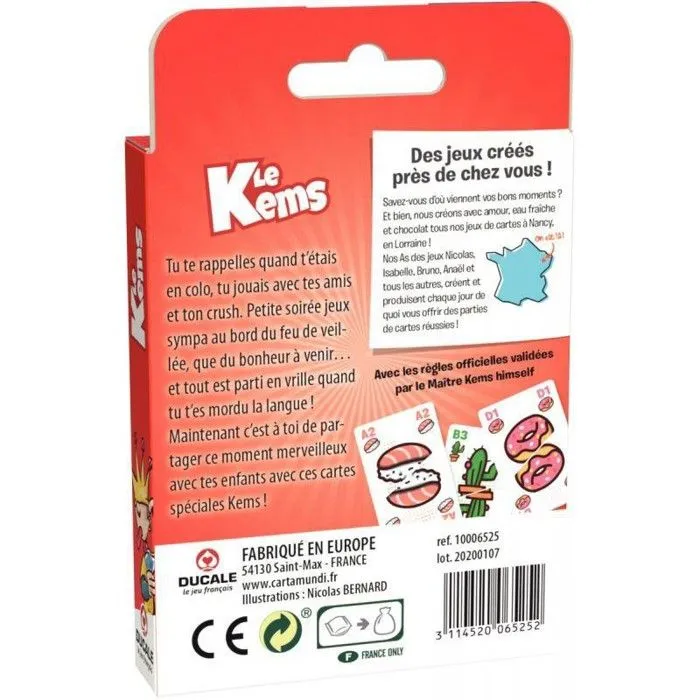 Jeu de cartes Kems - Mixte - Adulte - Règles redessinées-2