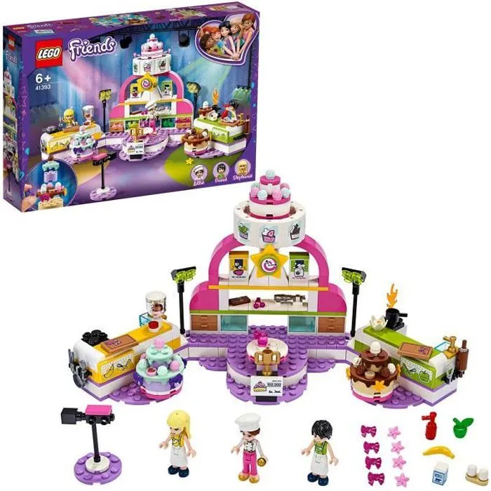LEGO® Friends 41393 Le Concours de Pâtisserie avec Mini Poupée Stéphanie, Jouet pour Filles et Garçons de 6 ans et +-0