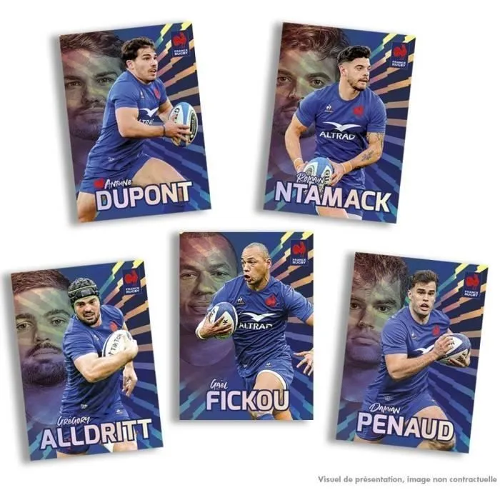 Boite de 36 pochettes de stickers et cartes RUGBY EDF - PANINI-3