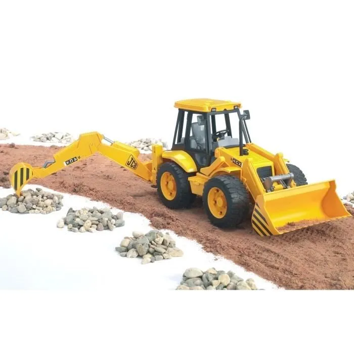 BRUDER - 43723 - Tractopelle JCB fonctionnelle-0