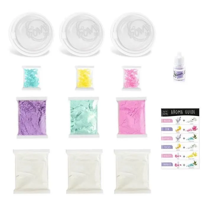 CANAL TOYS - So DIY - Kit pour créer 3 boules de bain effervescentes - Aromathérapie - So Bomb - Bath Bomb 3 Pack - BBD 039-1