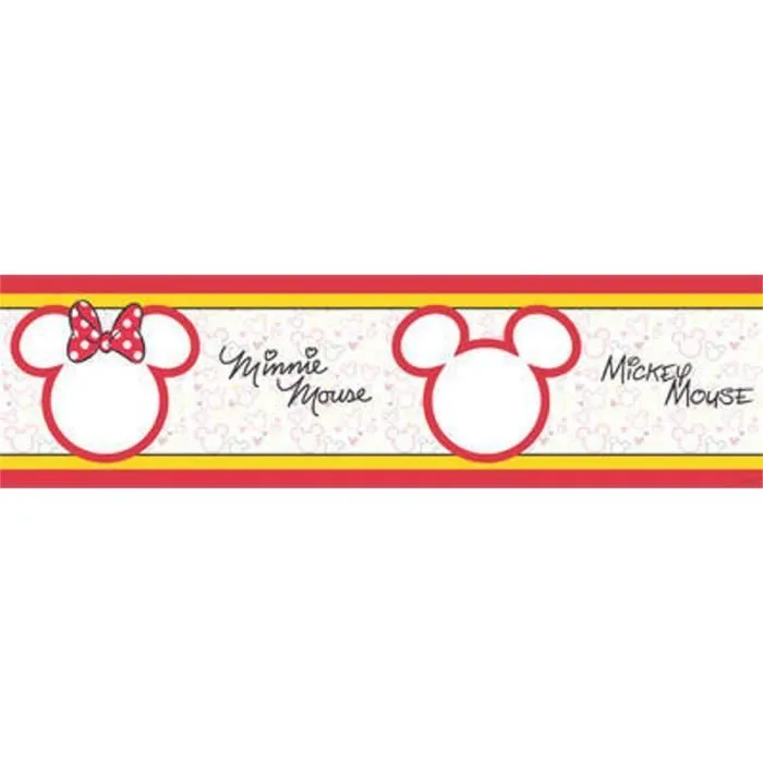 Frise - Disney - Mickey & Minnie Night Out - Rouge - 5m - Décoration enfantine-1