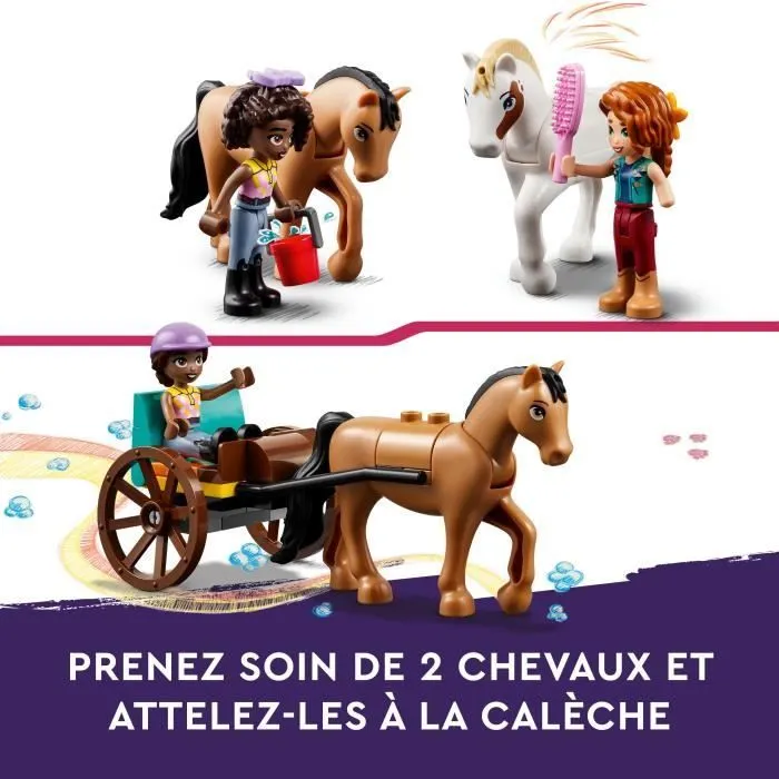 LEGO® Friends 41745 L’Écurie d’Autumn, Jouet avec Chevaux, Carrosse, Cadeau Équitation-2