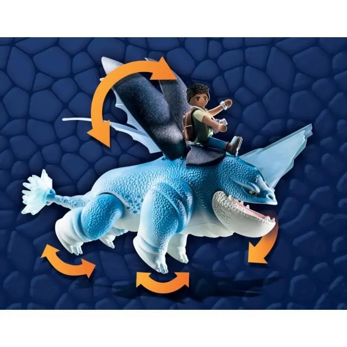 PLAYMOBIL 71082 Dragons Plowhorn & D'Angelo, Dragons Nine Realms, Dès 5 ans-3