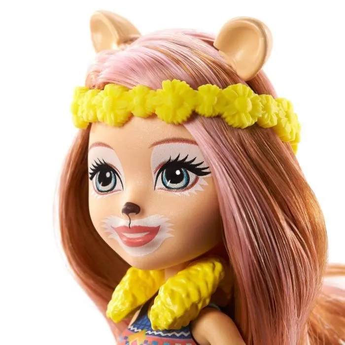 Enchantimals - Coffret Salon de Coiffure de Lacey Lion - Mini-poupée - Dès 4 ans - Rose - 13 accessoires-3