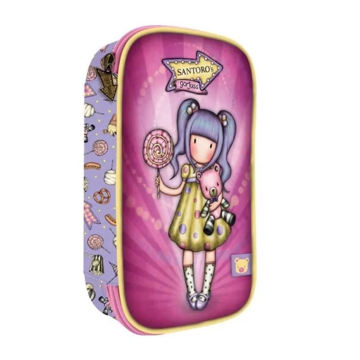 Pochette crayons - Gorjuss - First prize - 45 pièces - Polyester - Lila-0