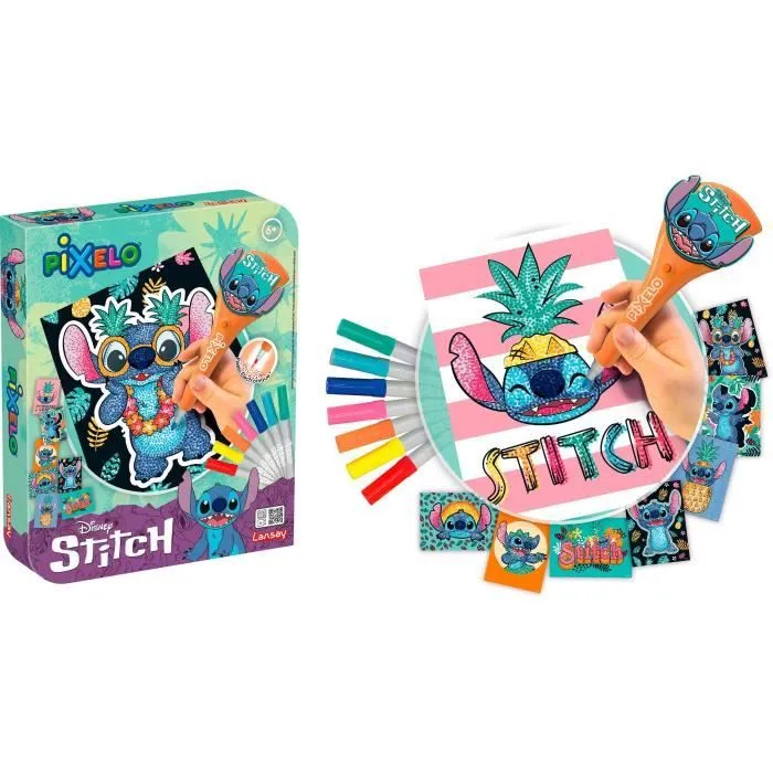 JOUET - LANSAY - Pixelo Stitch - 8 illustrations - Multicolor - Dès 6 ans-1