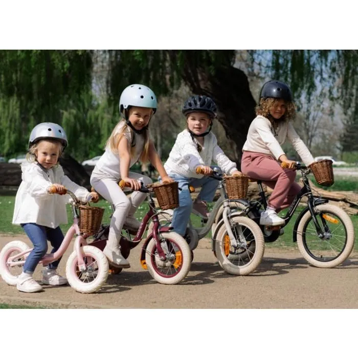 Vélo Enfant Fille - Huffy - Vintage 12 Pouces - Bordeaux - Panier - Sonnette-4