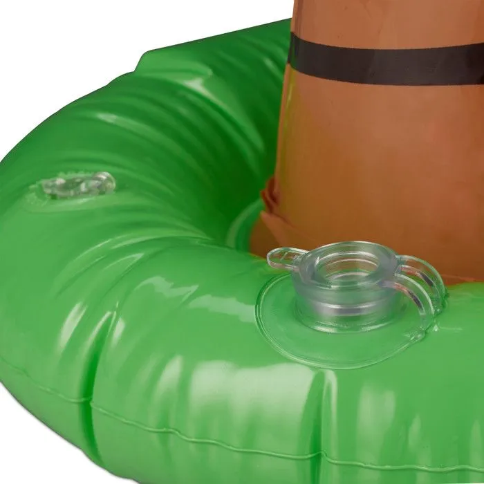 Relaxdays Bouée gonflable palmier, Palmier gonflable XXL piscine et plage, Palmier tropical géant à gonfler, vert-brun-5