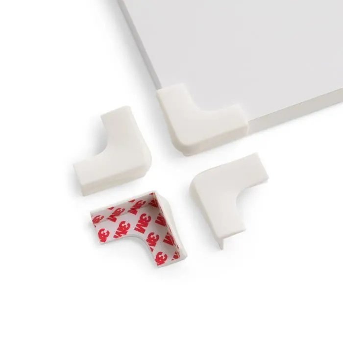 Protège coins plastique souple x4 - FORMULA BABY - Coin arrondi - Matière souple - L5 x l5 x h 2 cm-0
