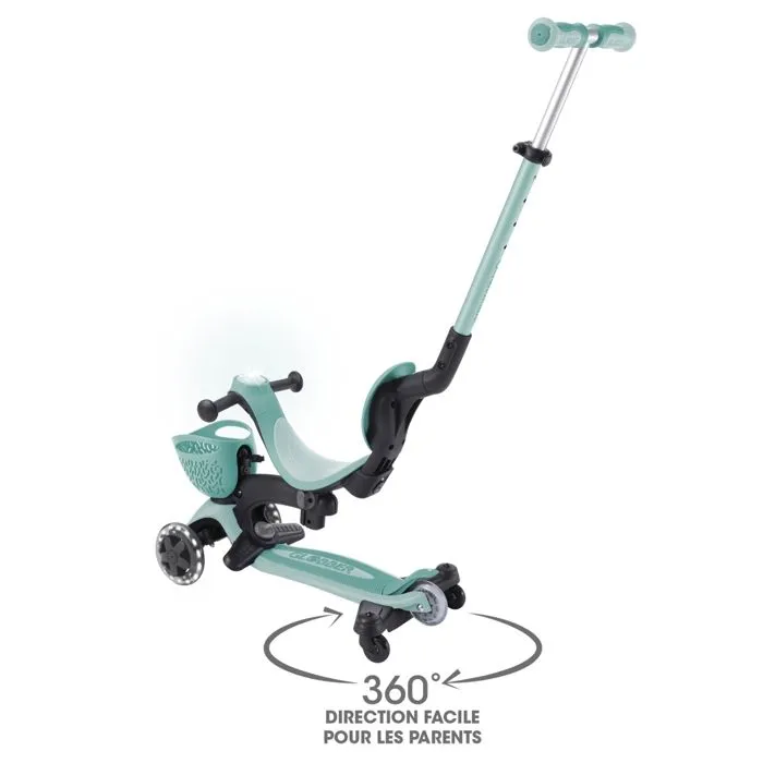 Globber - Trottinette évolutive GO-UP BABY 360 LIGHTS - Vert menthe-2