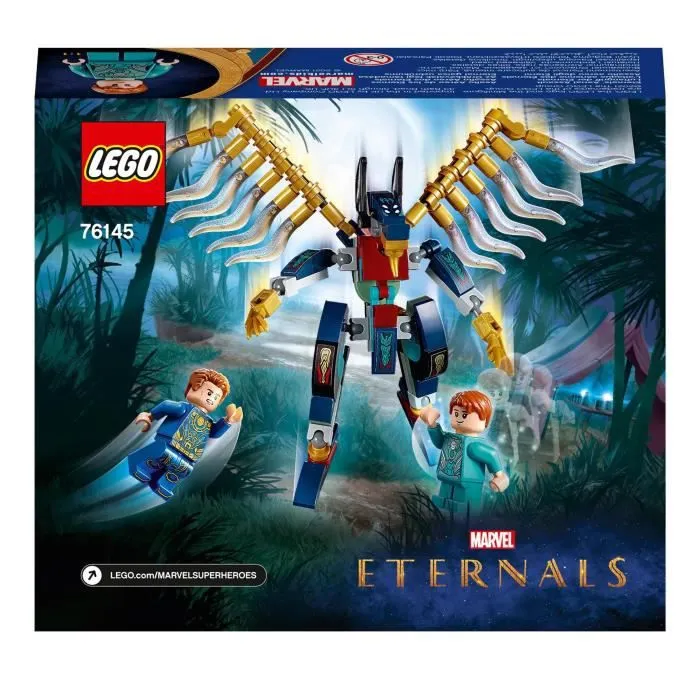 LEGO® 76145 Marvel L’Attaque Aérienne des Éternels, Jouet de Construction pour Enfants de 7 Ans avec Figurines Déviants-5