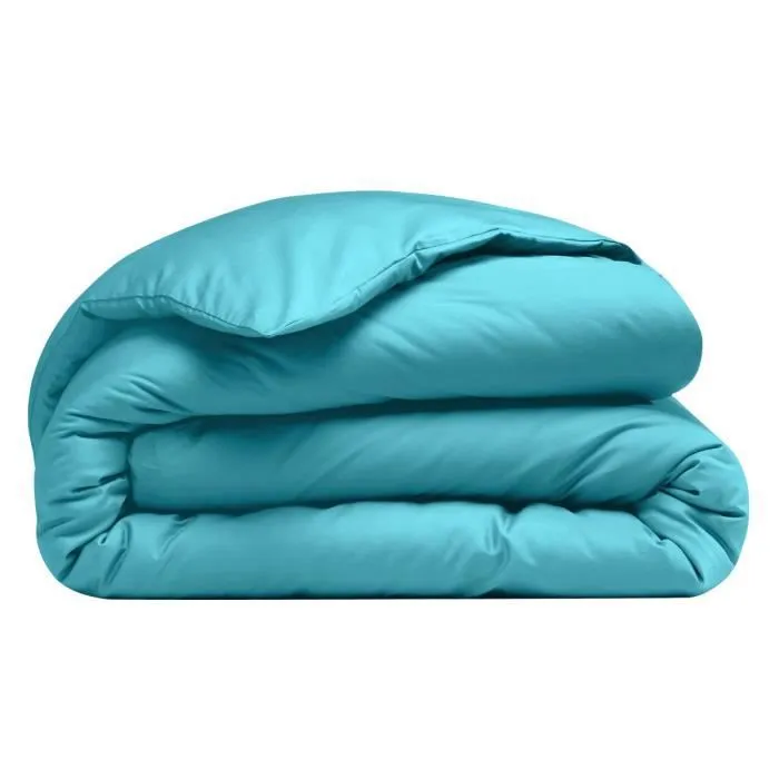 Housse de couette - I Fil Home - Fjord Uni - 140 x 200 cm - Percale 100% coton - Lavable en machine-0