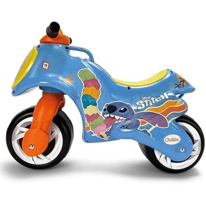 INJUSA Neox Stitch Moto sans pédales pour Enfants de 18 Mois à 3 Ans avec décoration permanente de Stitch, Roues en Plastique et-1