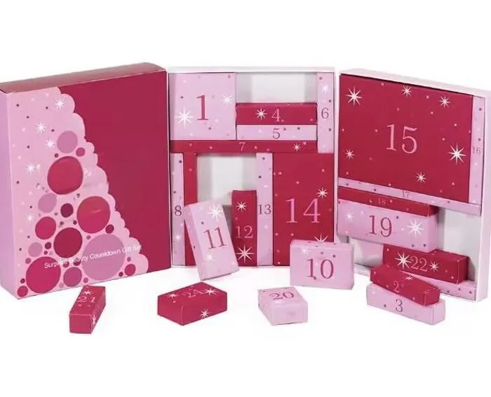 Calendrier de l'Avent Beauté 2024, Maquillage Femme 24 Cadeaux de Noël Surprises pour le Visage, les Yeux, les Lèvres, les Ongles-2
