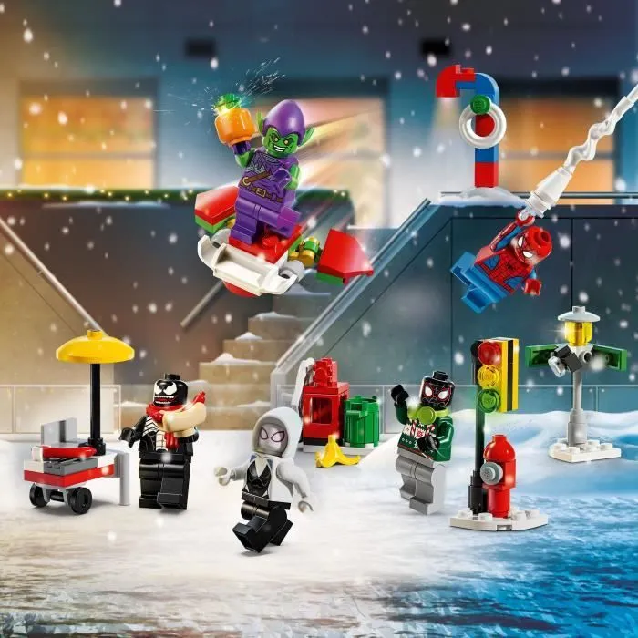 LEGO® Marvel 76293 Calendrier de l’Avent Spider-Man 2024 - Cadeau Festif pour Enfants-3