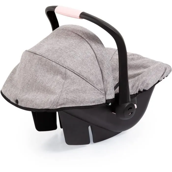 Siège Auto de Poupée Gris - BAYER - Convient aux poupées jusqu’à 46 cm - Ceinture de sécurité intégrée-4