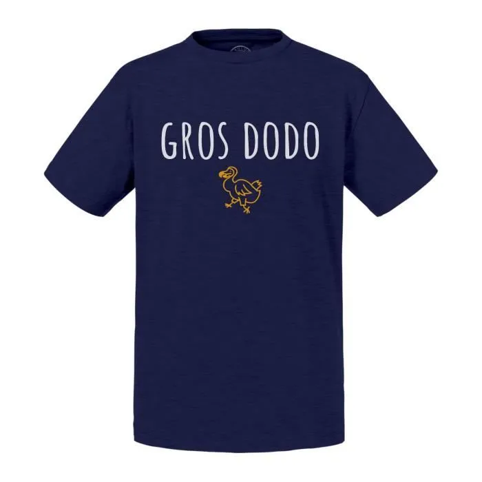 T-shirt Enfant Bleu Gros Dodo Blague Humour Animal Insomnie-0
