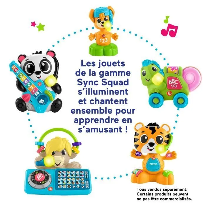 Fisher-Price-Link Squad Tigre Parties du Corps-Jouet d’éveil musical HYL00-1