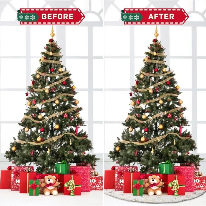 Pied de sapin arbre de noel - tapis de sapin arbre de noel Dawdix-1