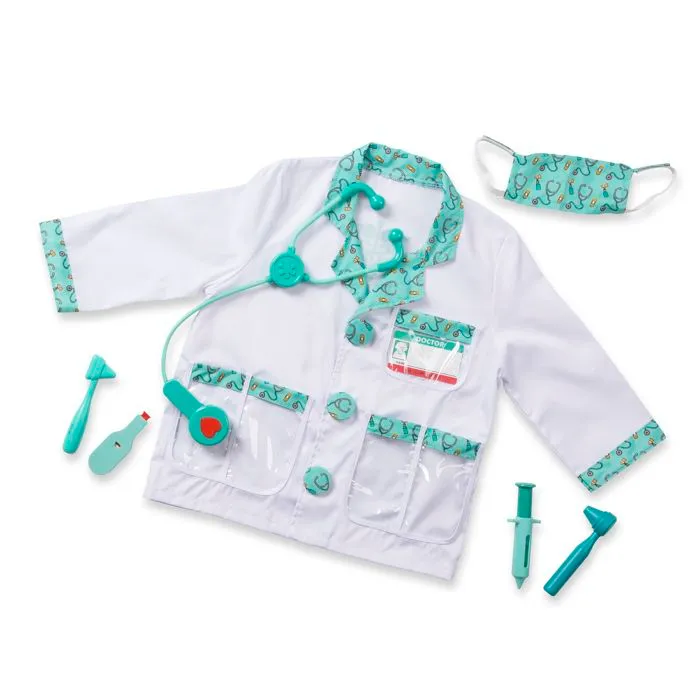 Déguisement de Docteur Melissa & Doug - Panoplie de Médecin - Pour Enfant de 3 ans et plus - Accessoires Inclus-1