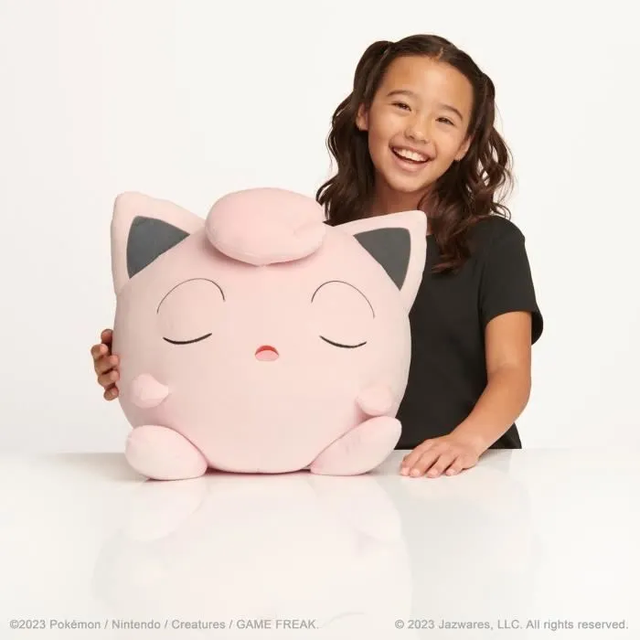 Peluche - BANDAI - Pokémon Rondoudou (Jigglypuff) - 40 cm, douce et moelleuse-2