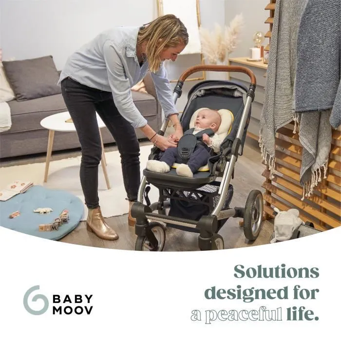 Babymoov Réducteur Nouveau-né Universel Cosymorpho, Tissu Respirant, De 0 à 6 mois, Fresh Smokey-6