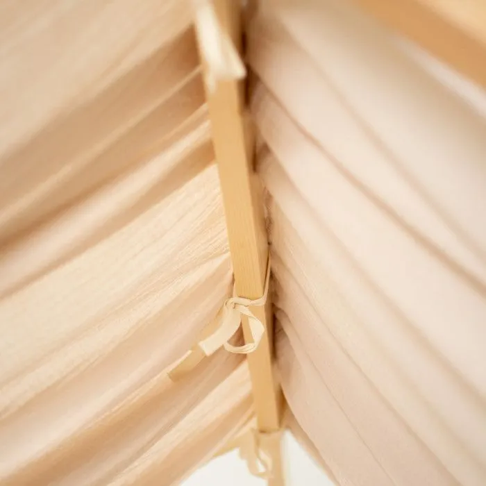 Ciel de Lit - SOLO - Cabane - Gaze de coton - Beige - 130x390 cm-3