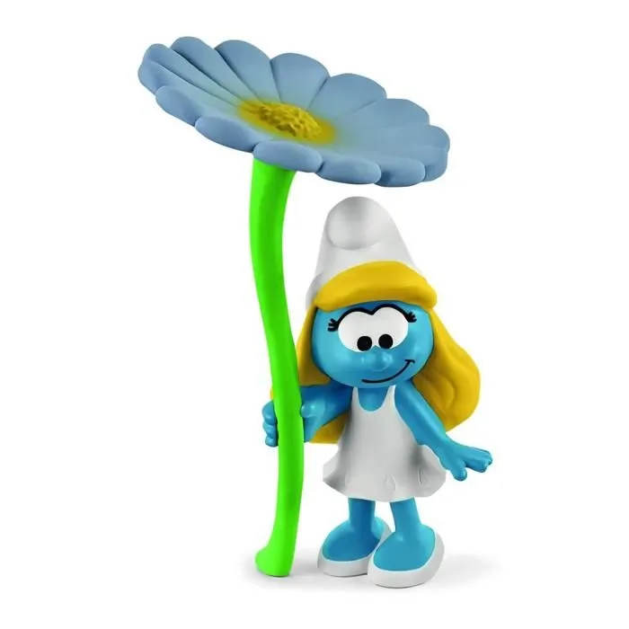 Figurine Schtroumpf : Schtroumpfette à la fleur-1