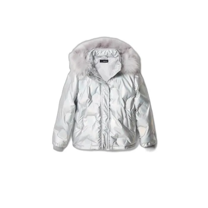 Blouson fille Desigual Tierra - gris - 3/4 ans-0