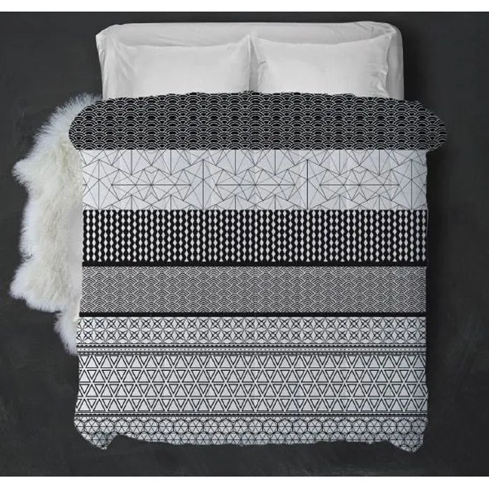 Couette tempérée LMG5/Uni gris Clair - 1 personne 140 x 200 - MI SAISON - MORTREUX-0