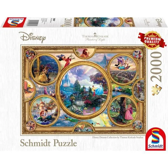Puzzles - SCHMIDT SPIELE - Disney Dreams Collection - 2000 pièces-0