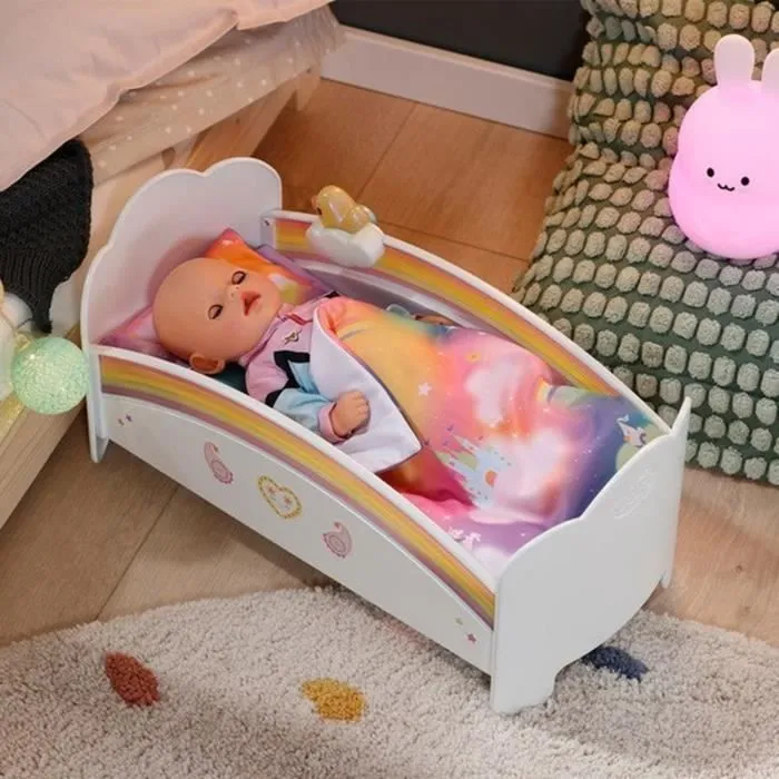 Lit arc-en-ciel pour poupée - ZAPF CREATION - Rose - 3 ans - Fille - 49x17x24,5 cm-2