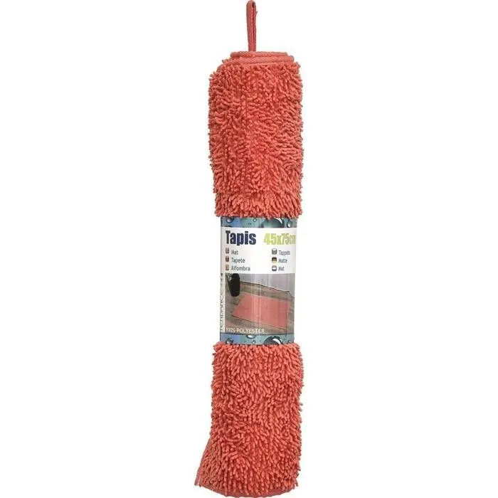 TAPIS POLYESTER 45X75CM - CORAIL ORANGE - Tendance-0
