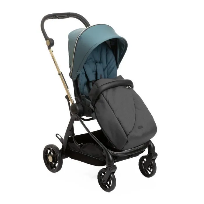Poussette citadine - CHICCO - One4Ever Green Gem - Hamac réversible - Grandes roues - Poids 7.9 kg-4