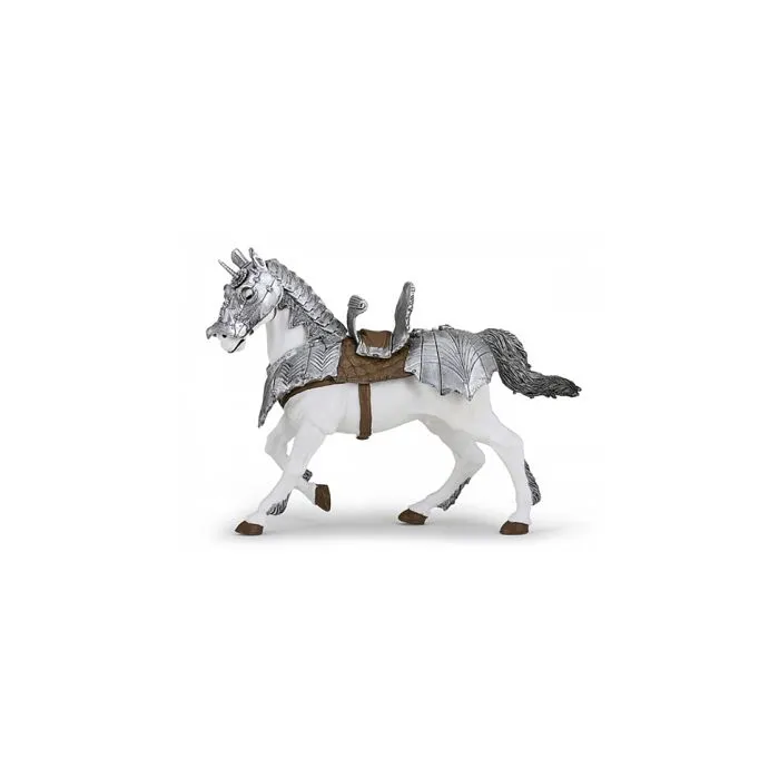 Papo - Figurine Cheval en armure-1