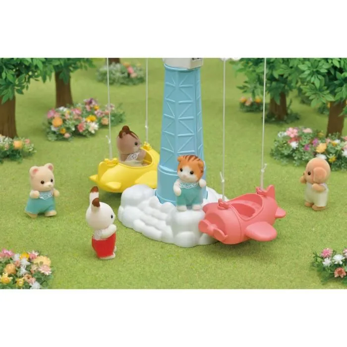 SYLVANIAN FAMILIES - 5334 - Le manège volant des bébés - La crèche, l'école-1