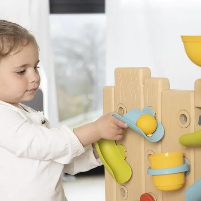 Smoby - Mur d'activités enfant - Circuit de balles + circuit d'eau - 6 jeux différents - Dés 2ans-4