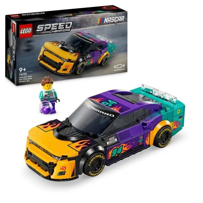 LEGO® Speed Champions 76935 NASCAR Next Gen Chevrolet Camaro ZL1 - Set Voiture de Course-0