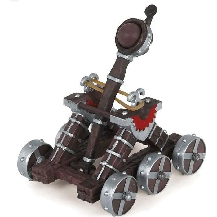 Figurine Catapulte Rouge PAPO - Le Monde Médiéval - Pour Enfant à partir de 3 ans-0