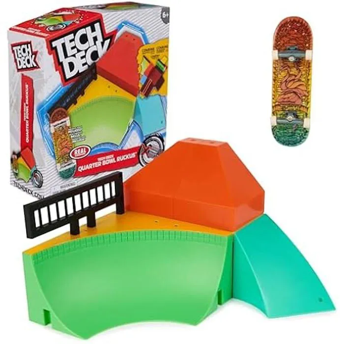 Finger Skate - TECH DECK - Starter Set X-Connect - 100% Modulable - Mini Planche Inclus - À partir de 6 ans-0