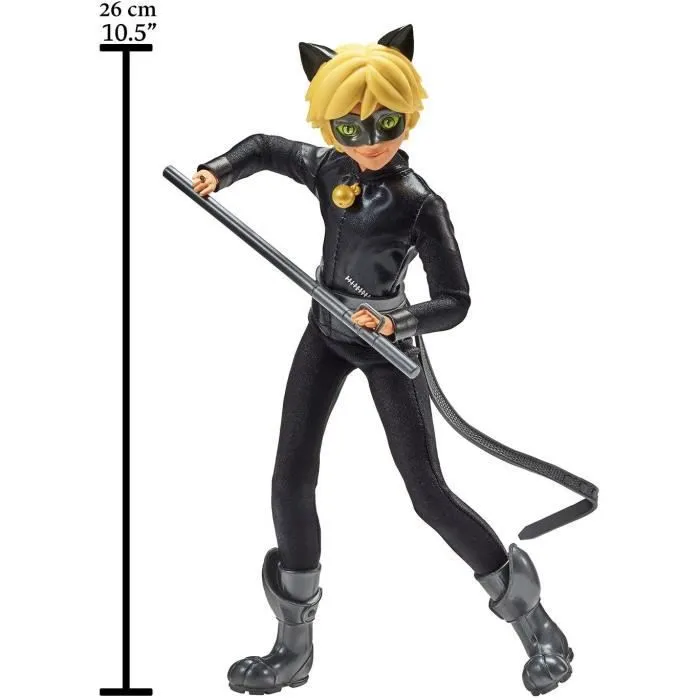 Poupée Miraculous Ladybug et Chat noir - Bandai - Chat Noir Adrien - Poupée mannequin articulée 26 cm-3